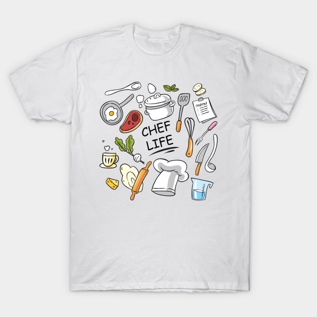 Chef Life T-Shirt by Trenkey Creations